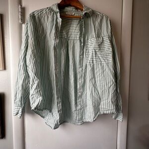 Beachlunchlounge Mint Striped Shirt